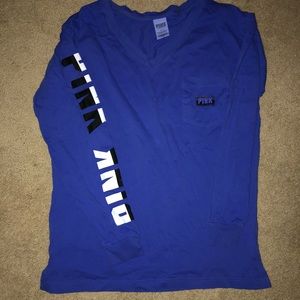 Purple long sleeve VS PINK vneck